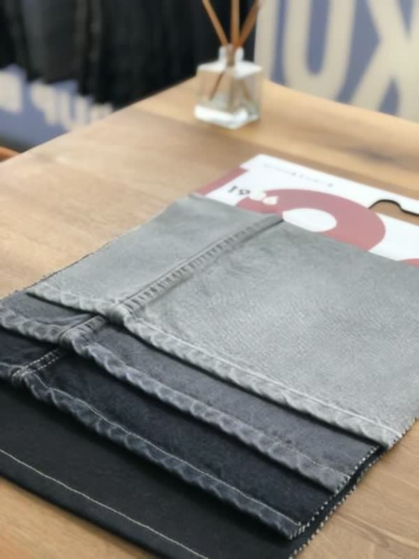 Arminda Black Org denim kumaş